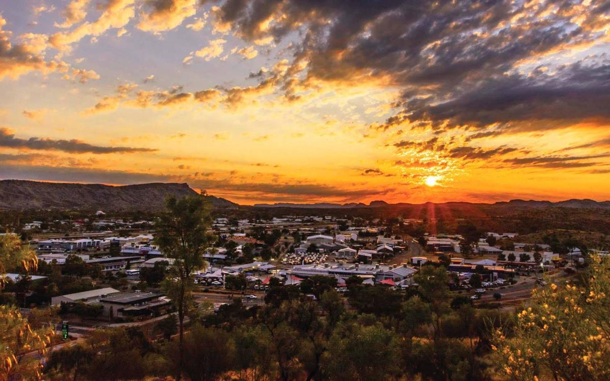 Sunset view over Kilgariff Estate
